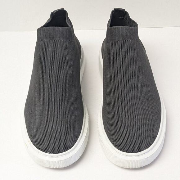 J/Slides Daphnie Slip-On Sneakers, Grey Knit, Women's 8.5 M - Picture 3 of 7